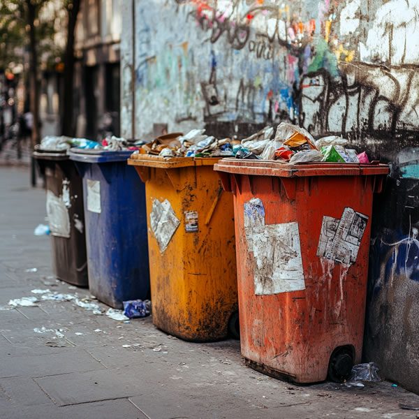 trash cans on the street Benefits of Owning a Cleaning Franchise