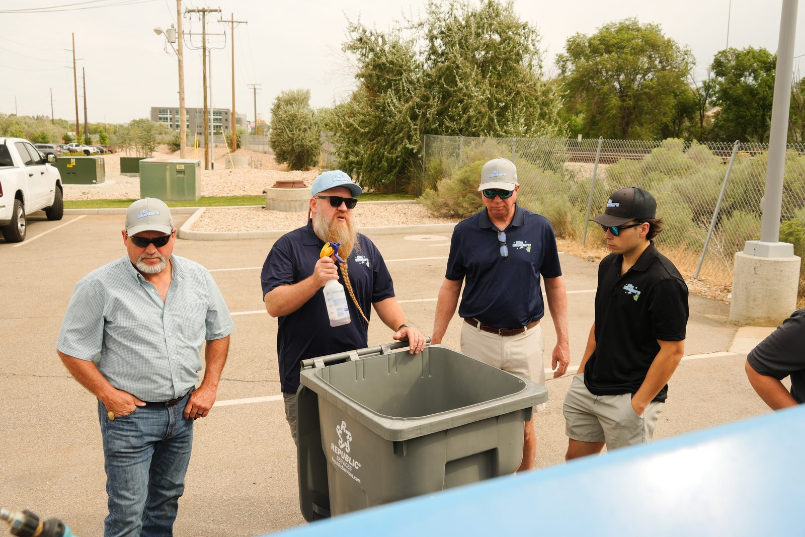 Hands-on bin cleaning demo at Bin Blasters University