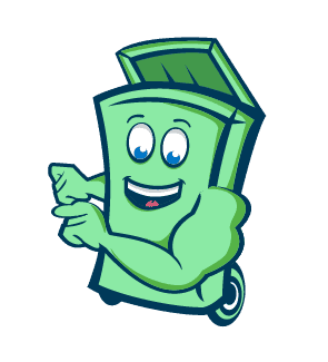 Binjamin, the Bin Blasters mascot